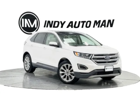 White 2017 Ford Edge Titanium for sale in Indianapolis, IN
