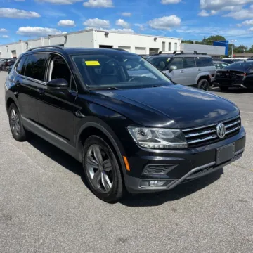 Black 2021 Volkswagen Tiguan 2.0T SEL for sale in Indianapolis, IN