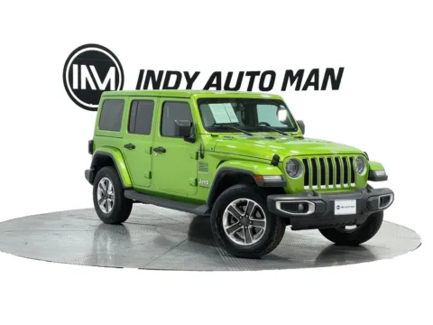 Green 2018 Jeep Wrangler Unlimited Sahara for sale in Indianapolis, IN