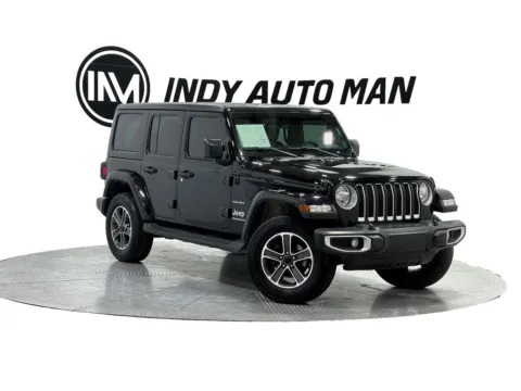 Black 2023 Jeep Wrangler Sahara for sale in Indianapolis, IN
