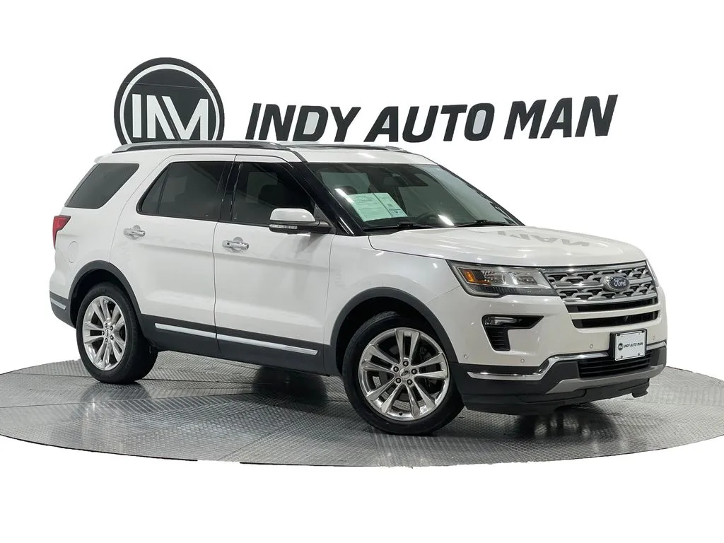 White 2018 Ford Explorer Limited for sale in Indianapolis, IN
