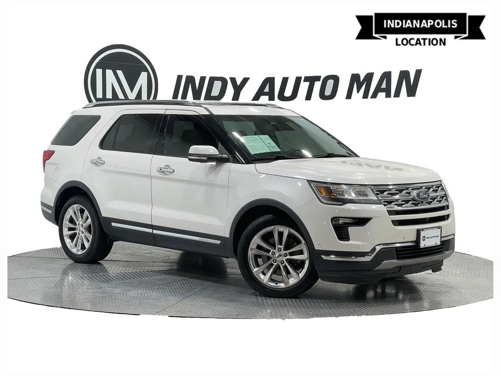 White 2018 Ford Explorer Limited for sale in Indianapolis, IN