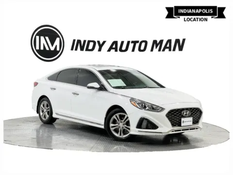 White 2018 Hyundai Sonata Sport+ for sale in Indianapolis, IN