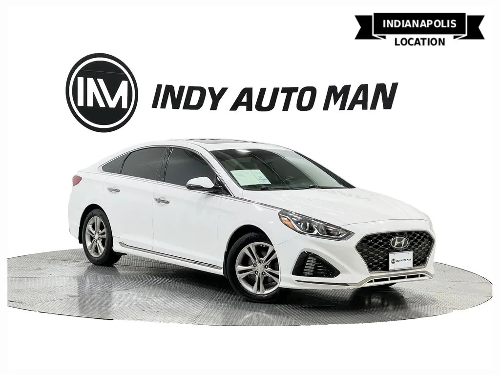 White 2018 Hyundai Sonata Sport+ for sale in Indianapolis, IN
