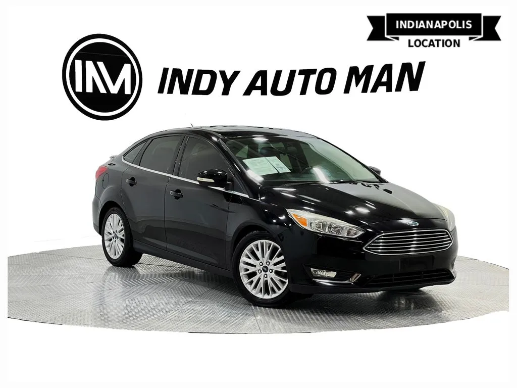 Black 2017 Ford Focus Titanium for sale in Indianapolis, IN