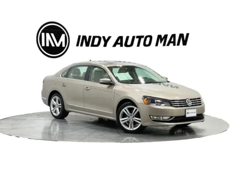 Beige 2015 Volkswagen Passat TDI SEL Premium for sale in Indianapolis, IN