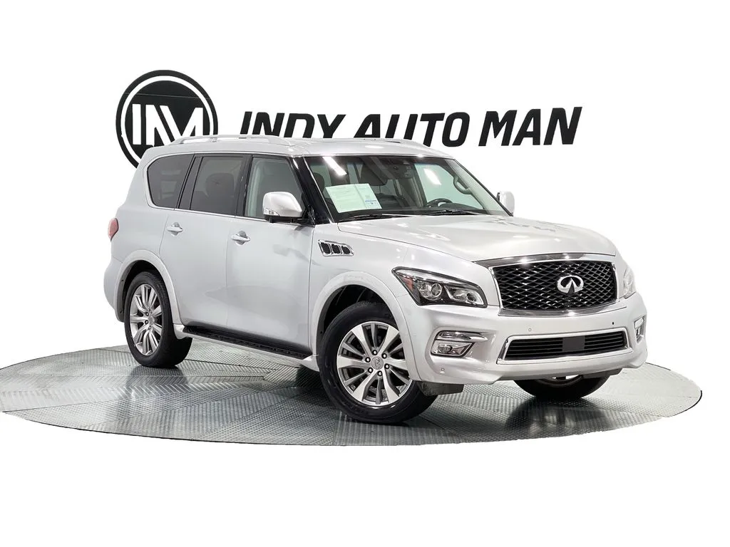 Silver 2017 INFINITI QX80 for sale in Indianapolis, IN