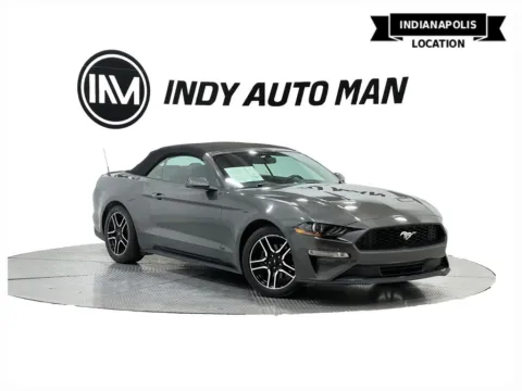Gray 2018 Ford Mustang EcoBoost Premium for sale in Indianapolis, IN
