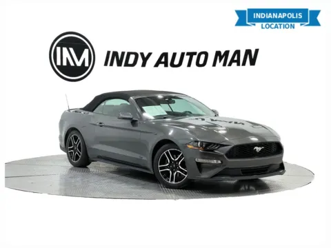 Gray 2018 Ford Mustang EcoBoost Premium for sale in Indianapolis, IN