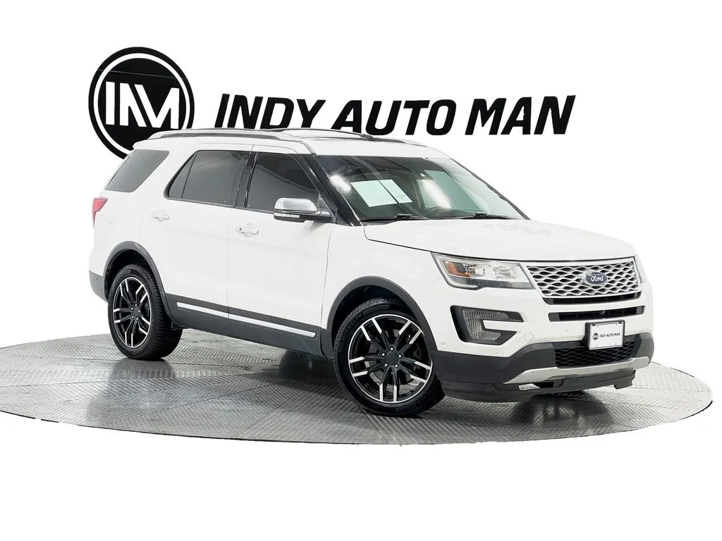 White 2016 Ford Explorer Platinum for sale in Indianapolis, IN
