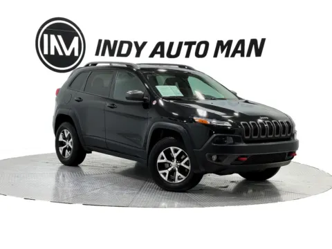 Black 2016 Jeep Cherokee Trailhawk for sale in Indianapolis, IN