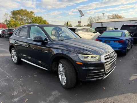 Blue 2018 Audi Q5 2.0T Premium Plus quattro for sale in Indianapolis, IN