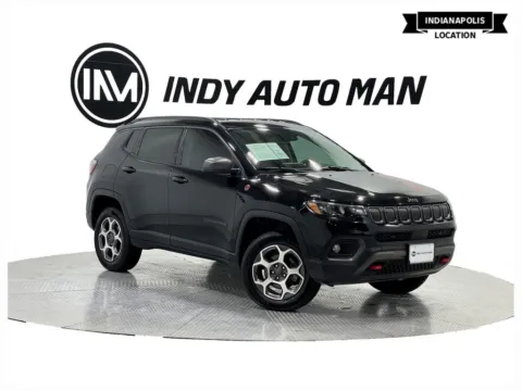 Black 2022 Jeep Compass Trailhawk for sale in Indianapolis, IN