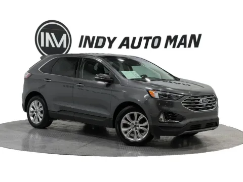 Gray 2020 Ford Edge Titanium for sale in Indianapolis, IN