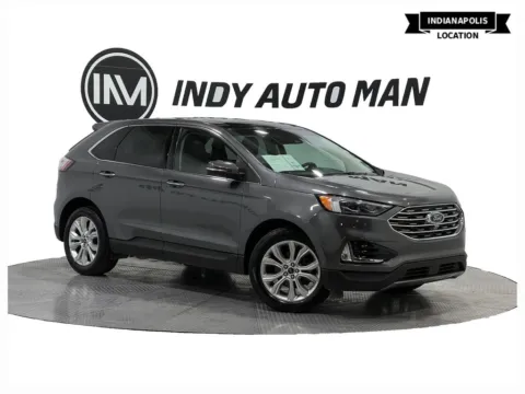 Gray 2020 Ford Edge Titanium for sale in Indianapolis, IN
