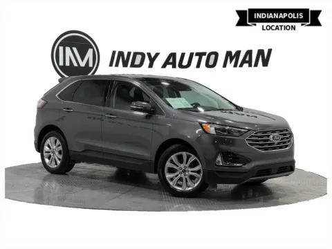 Gray 2020 Ford Edge Titanium for sale in Indianapolis, IN