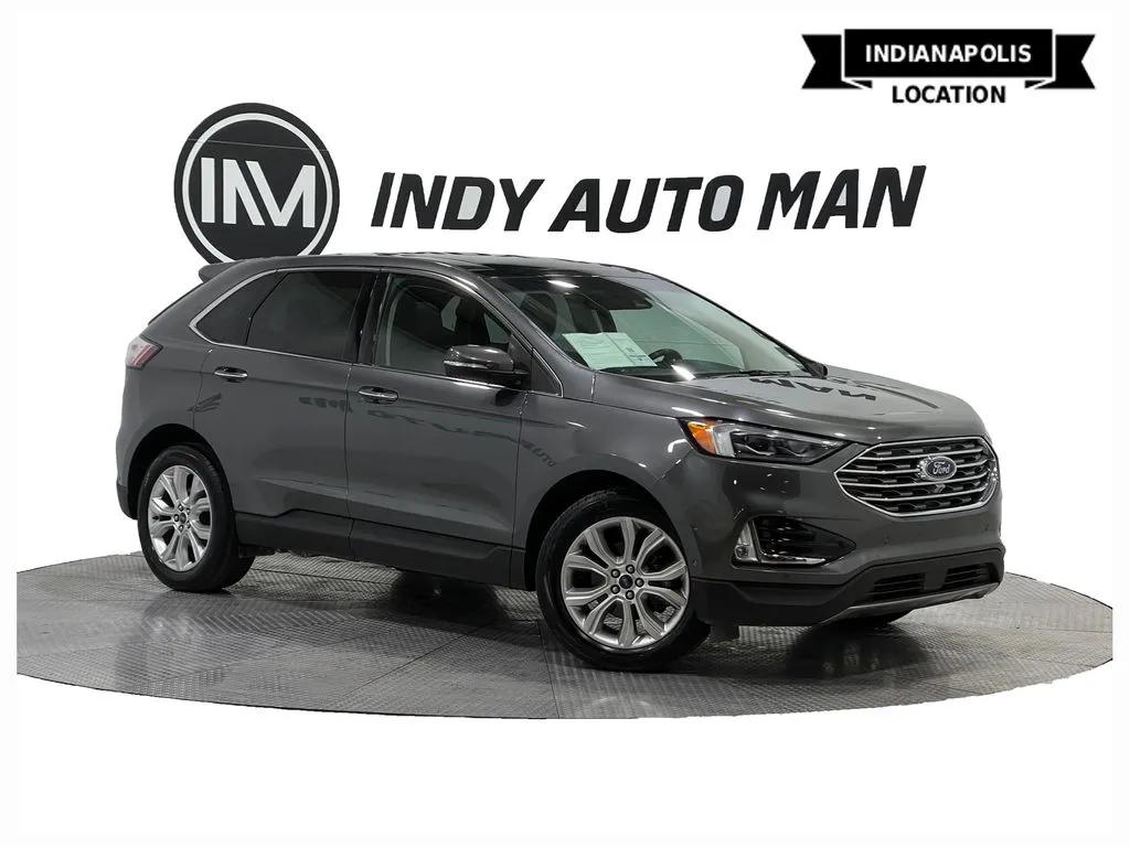 Gray 2020 Ford Edge Titanium for sale in Indianapolis, IN