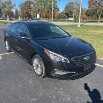 Black 2015 Hyundai Sonata Limited for sale in Indianapolis, IN
