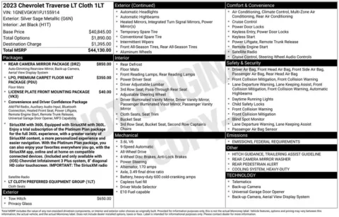 Photos of 2023 Chevrolet Traverse LT for sale in Omaha, NE at Gregg Young Chevrolet - Omaha