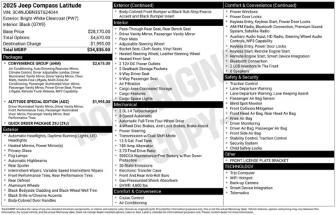 Photos of 2025 Jeep Compass Latitude for sale in Omaha, NE at Gregg Young Chevrolet - Omaha