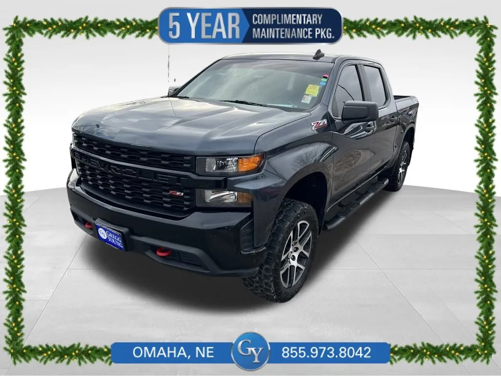 Gray 2019 Chevrolet Silverado 1500 Custom Trail Boss for sale in Omaha, NE