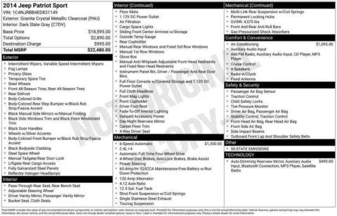 Photos of 2014 Jeep Patriot Sport for sale in Omaha, NE at Gregg Young Chevrolet - Omaha