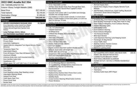 Photos of 2022 GMC Acadia SLE for sale in Omaha, NE at Gregg Young Chevrolet - Omaha