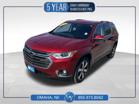 Red 2021 Chevrolet Traverse LT Leather for sale in Omaha, NE