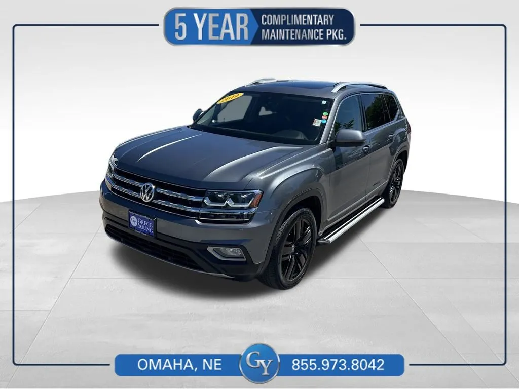 Silver 2019 Volkswagen Atlas SEL Premium for sale in Omaha, NE