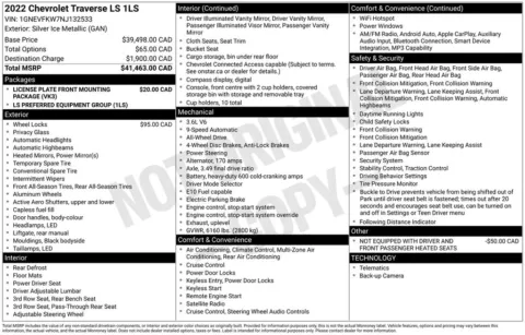Photos of 2022 Chevrolet Traverse LS for sale in Omaha, NE at Gregg Young Chevrolet of Omaha