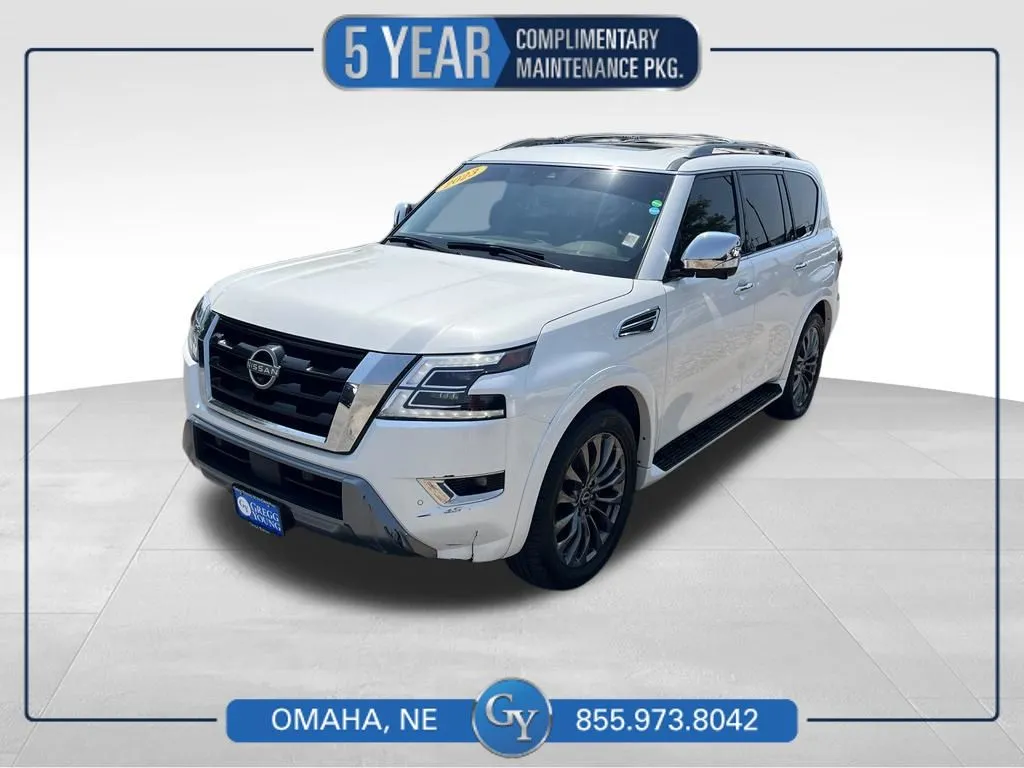 White 2023 Nissan Armada Platinum for sale in Omaha, NE