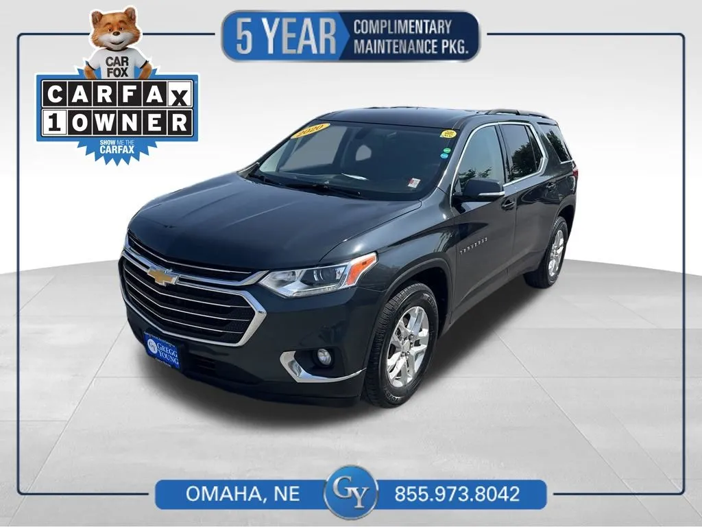 Gray 2020 Chevrolet Traverse LT for sale in Omaha, NE