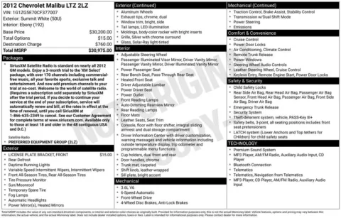 Photos of 2012 Chevrolet Malibu LTZ for sale in Omaha, NE at Gregg Young Chevrolet of Omaha