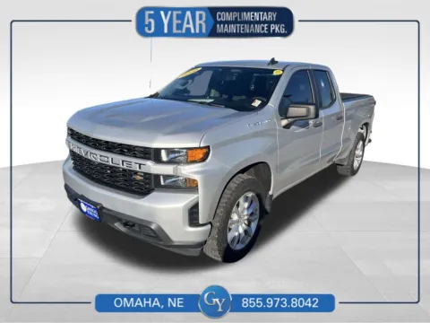 Silver 2020 Chevrolet Silverado 1500 Custom for sale in Omaha, NE