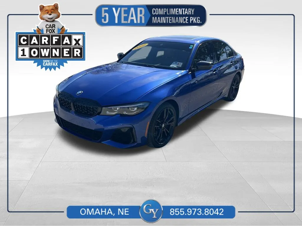 Blue 2022 BMW 3 Series M340i xDrive for sale in Omaha, NE