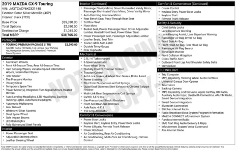 Photos of 2019 Mazda CX-9 Touring for sale in Omaha, NE at Gregg Young Chevrolet of Omaha