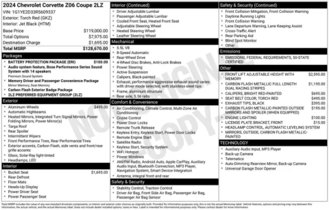 Photos of 2024 Chevrolet Corvette Z06 for sale in Omaha, NE at Gregg Young Chevrolet - Omaha