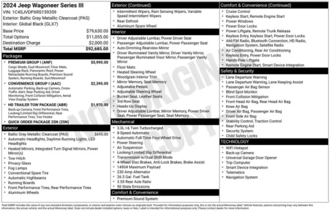 Photos of 2024 Jeep Wagoneer Series III for sale in Atlantic, IA at Gregg Young Atlantic