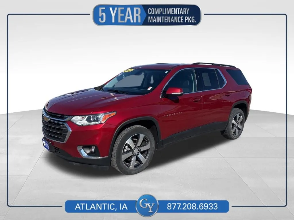 Red 2021 Chevrolet Traverse LT Leather for sale in Atlantic, IA