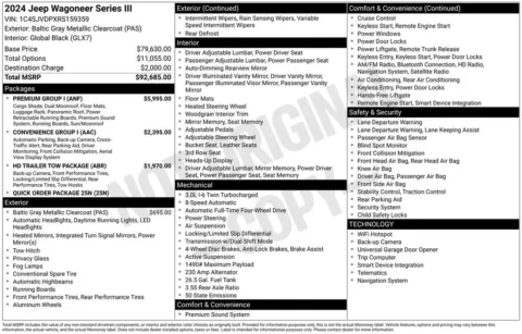 Photos of 2024 Jeep Wagoneer Series III for sale in Atlantic, IA at Gregg Young Atlantic