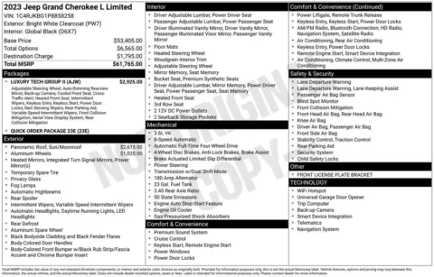 Photos of 2023 Jeep Grand Cherokee L Limited for sale in Atlantic, IA at Gregg Young Atlantic