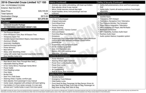 Photos of 2016 Chevrolet Cruze Limited 1LT for sale in Atlantic, IA at Gregg Young Atlantic