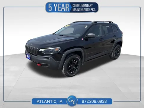 Black 2019 Jeep Cherokee Trailhawk for sale in Atlantic, IA