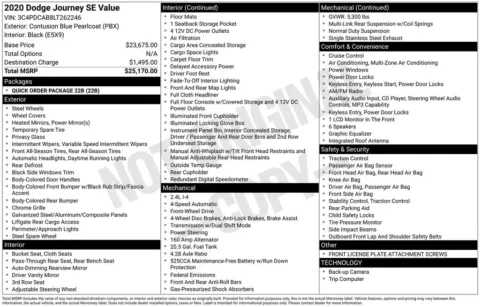 Photos of 2020 Dodge Journey SE for sale in Atlantic, IA at Gregg Young Chevrolet GMC Atlantic
