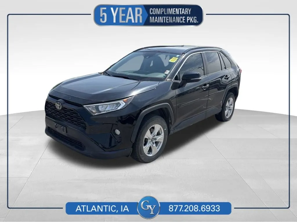 Black 2021 Toyota RAV4 XLE for sale in Atlantic, IA