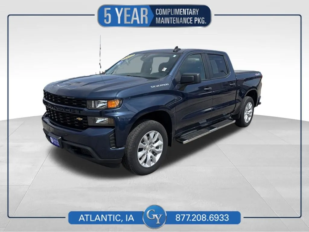 Blue 2022 Chevrolet Silverado 1500 LTD Custom for sale in Atlantic, IA