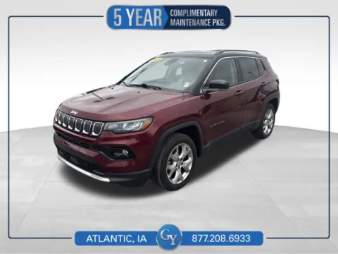 Red 2022 Jeep Compass Limited for sale in Atlantic, IA