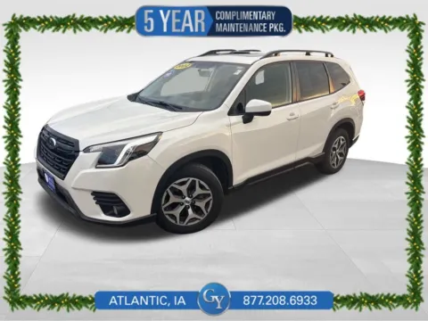 White 2022 Subaru Forester Premium for sale in Atlantic, IA