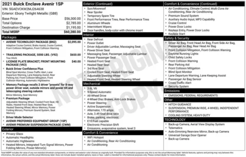 Photos of 2021 Buick Enclave Avenir for sale in Atlantic, IA at Gregg Young Atlantic