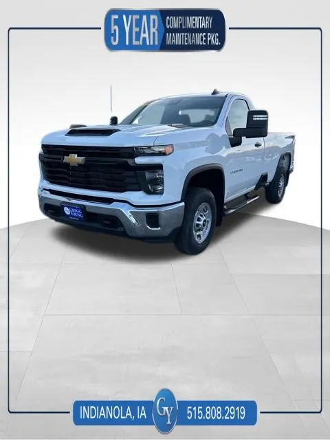 White 2025 Chevrolet Silverado 2500HD Work Truck for sale in Indianola, IA